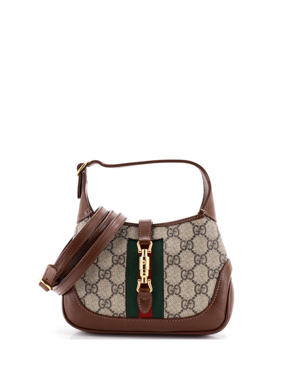 Gucci Jackie Hobo Gg Coated Canvas Mini #340676G16B